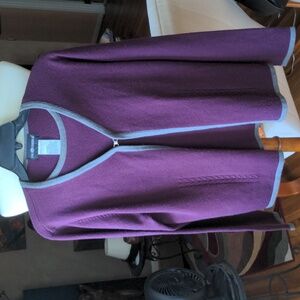Sag Harbor Sweater Combo Plum M